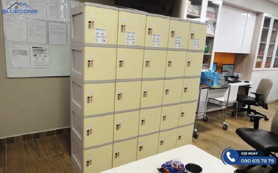 Tủ locker văn phòng 5 Tủ locker văn phòng dạng đứng giúp tối ưu không gian