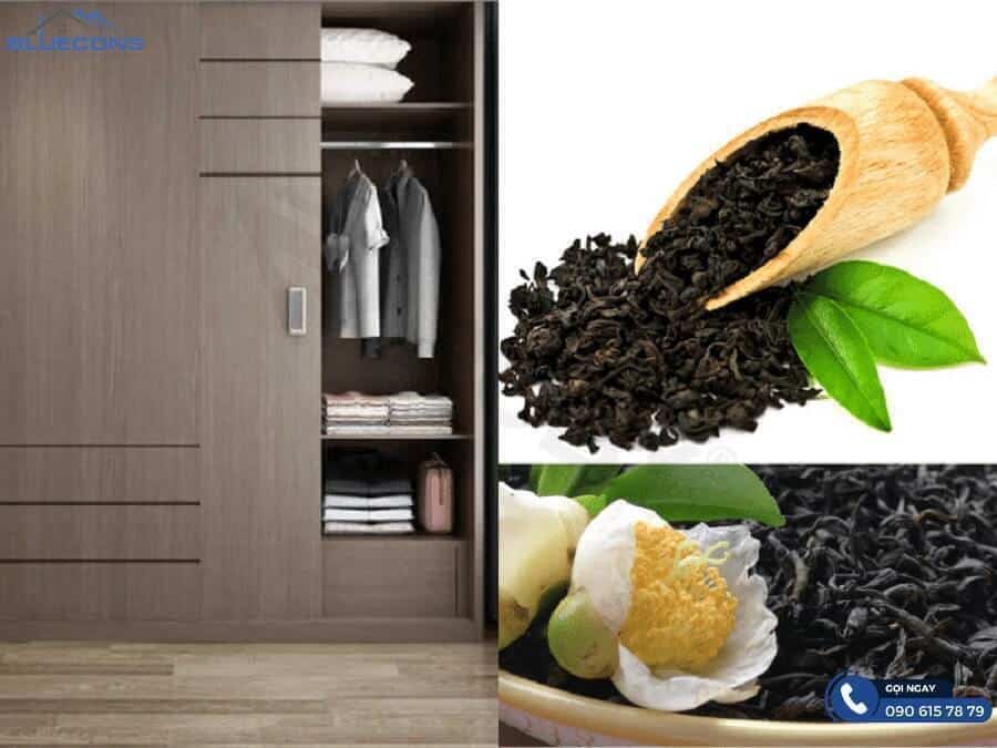 Tủ quần áo bị mốc phải làm sao? 6 Khử mùi và chống mốc cho tủ quần áo bằng lá trà