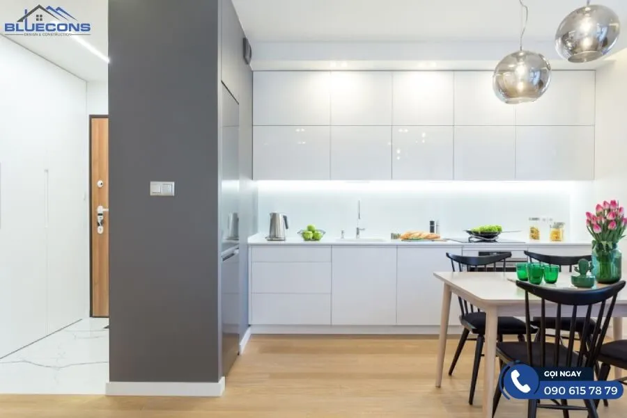 Tủ bếp chữ L cho nhà nhỏ 2 Thiết kế phòng chung cư đẹp