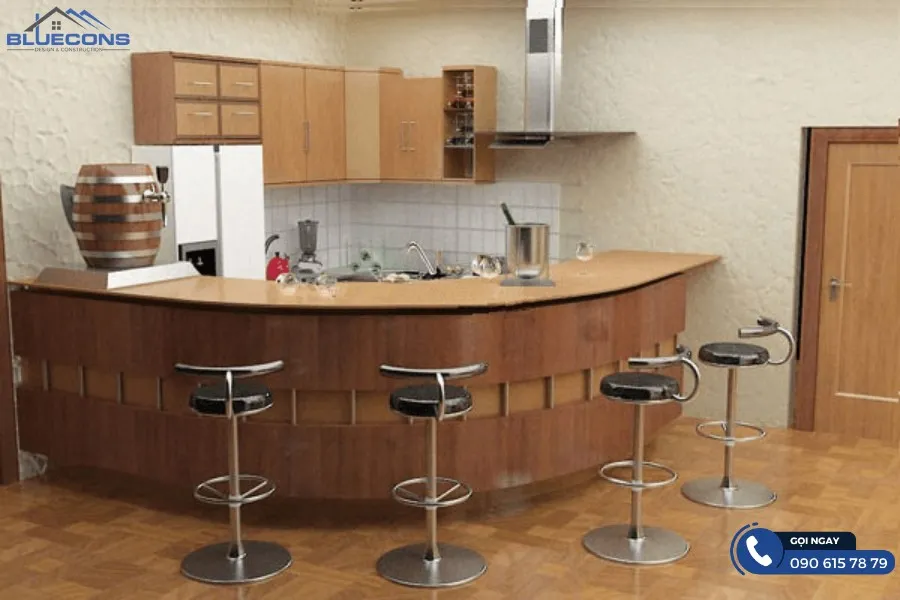 Các mẫu quầy bar cong độc đáo 7 Tủ trưng bày đồ cổ cho phòng khách ấn tượng