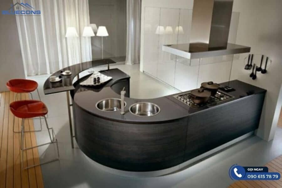 Tủ trưng bày đồ cổ cho phòng khách ấn tượng