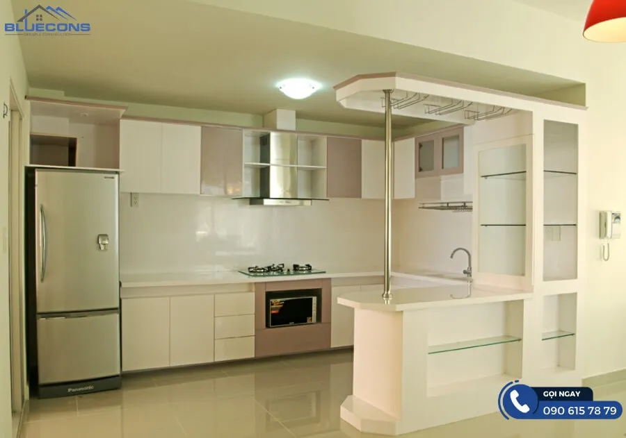 Tủ bếp chữ L cho nhà nhỏ 10 Thiết kế phòng chung cư đẹp