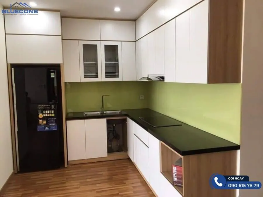 Tủ bếp chữ L cho nhà nhỏ 4 Thiết kế phòng chung cư đẹp