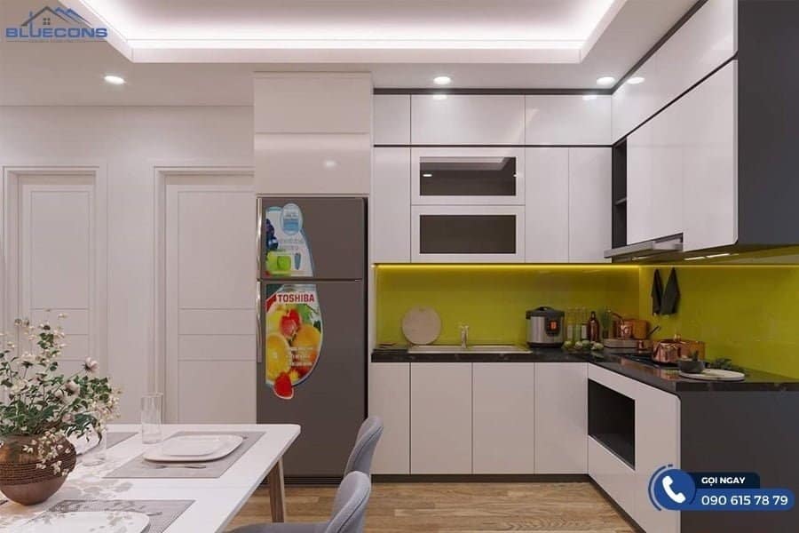 Tủ bếp gỗ đẹp hiện đại 13 Mẫu tủ bếp gỗ đẹp