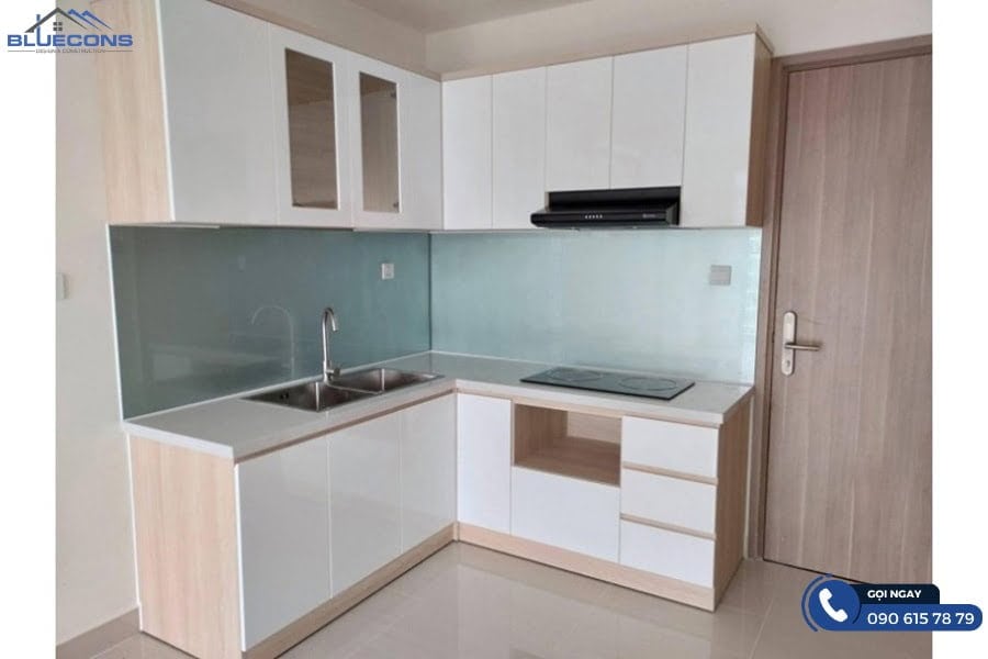 Tủ bếp gỗ đẹp hiện đại 12 Tủ bếp giá rẻ