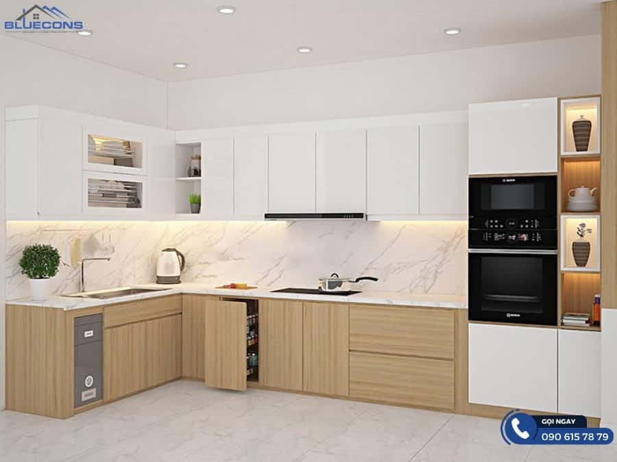 Tủ bếp gỗ đẹp hiện đại 16 Tủ bếp gỗ đẹp hiện đại giá tốt