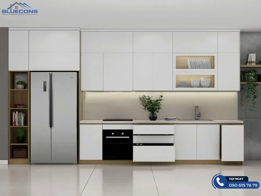 Tủ bếp kịch trần 10 Thiết kế phòng chung cư đẹp