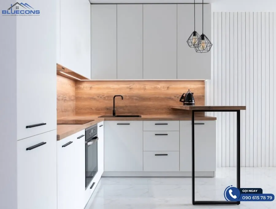 Tủ bếp kịch trần 5 Thiết kế phòng chung cư đẹp