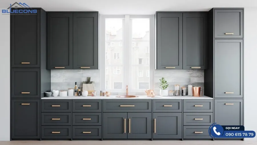 Tủ bếp kịch trần 11 Thiết kế phòng chung cư đẹp