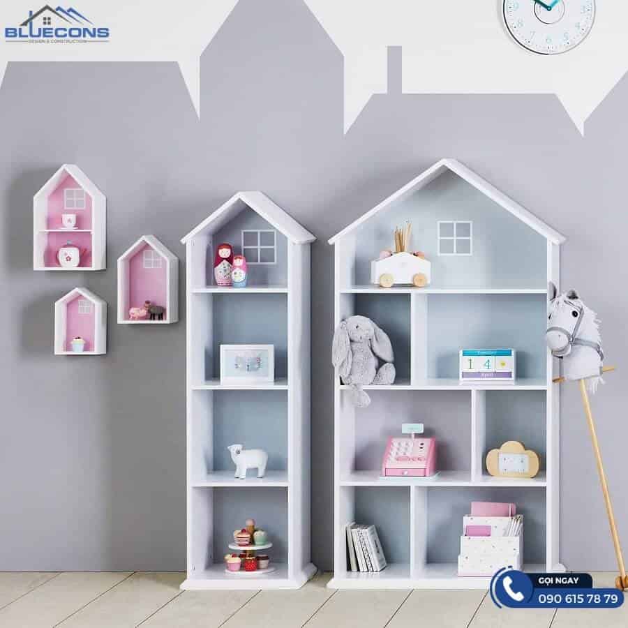 Tủ đựng đồ dùng cá nhân của trẻ không cánh