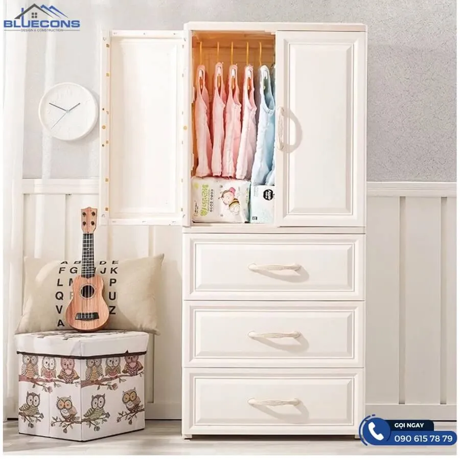 Tủ đựng đồ dùng cá nhân 10 Thiết kế phòng chung cư đẹp