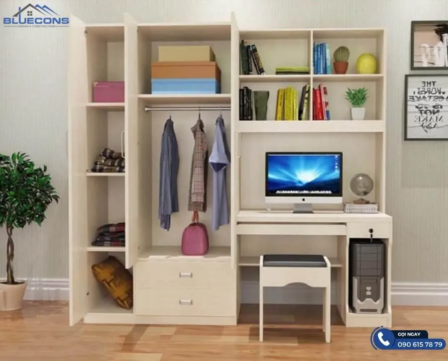 Tủ đựng đồ dùng cá nhân 9 Thiết kế phòng chung cư đẹp