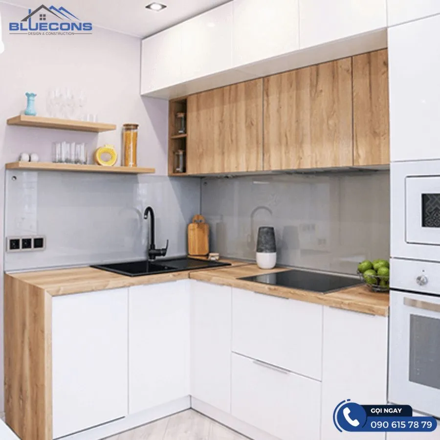 Tủ bếp kịch trần 7 Thiết kế phòng chung cư đẹp