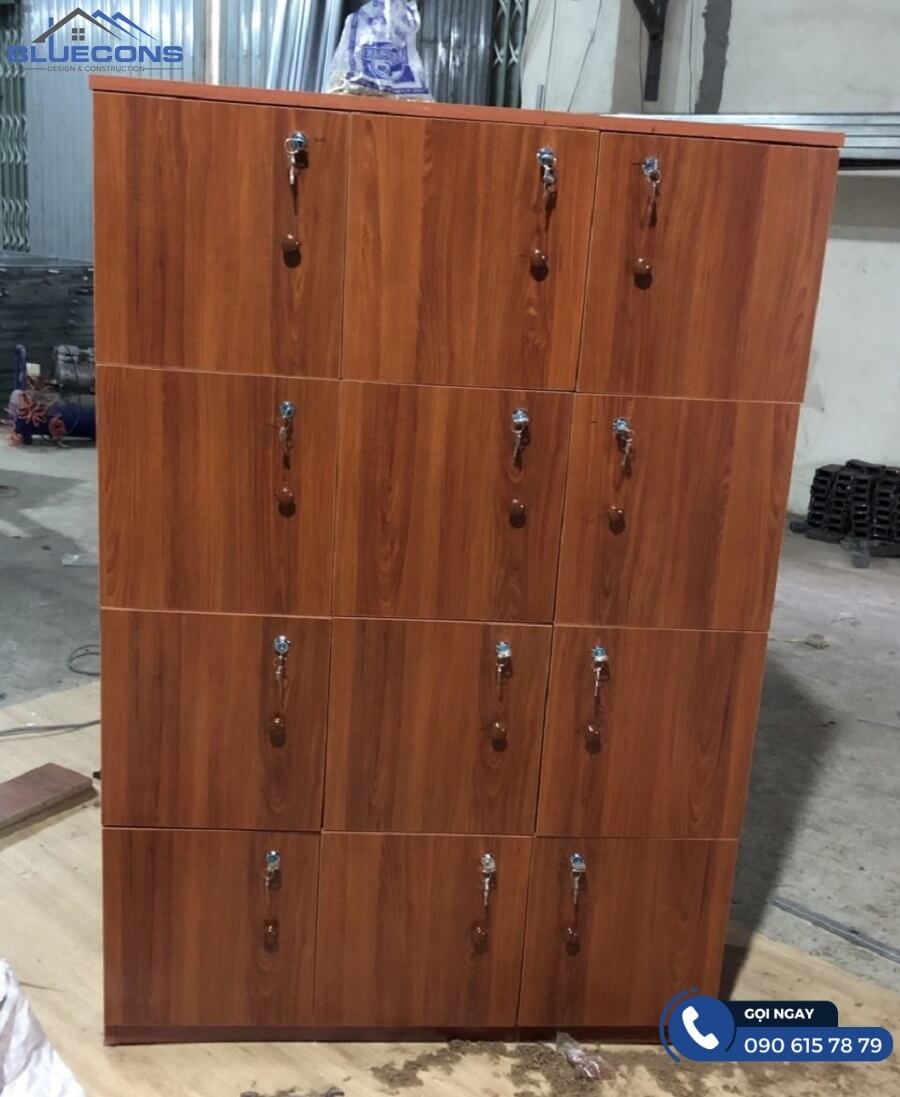Tủ locker gỗ công nghiệp chất lượng tốt