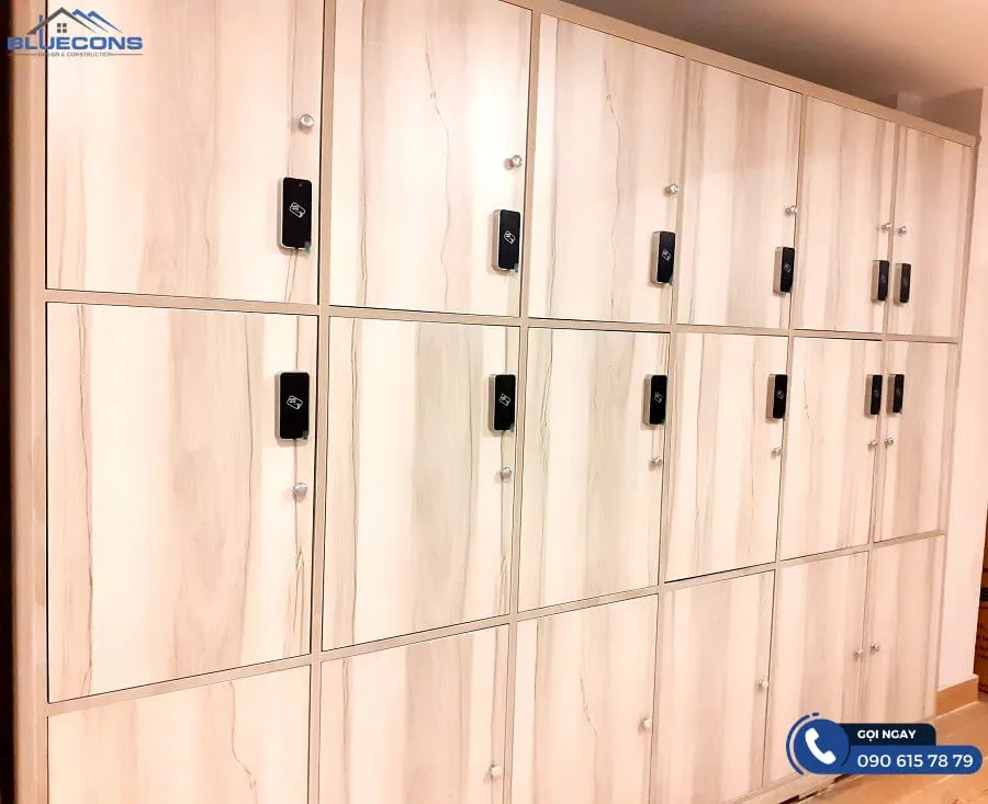 Tủ locker gỗ có khóa với chất lượng tốt 