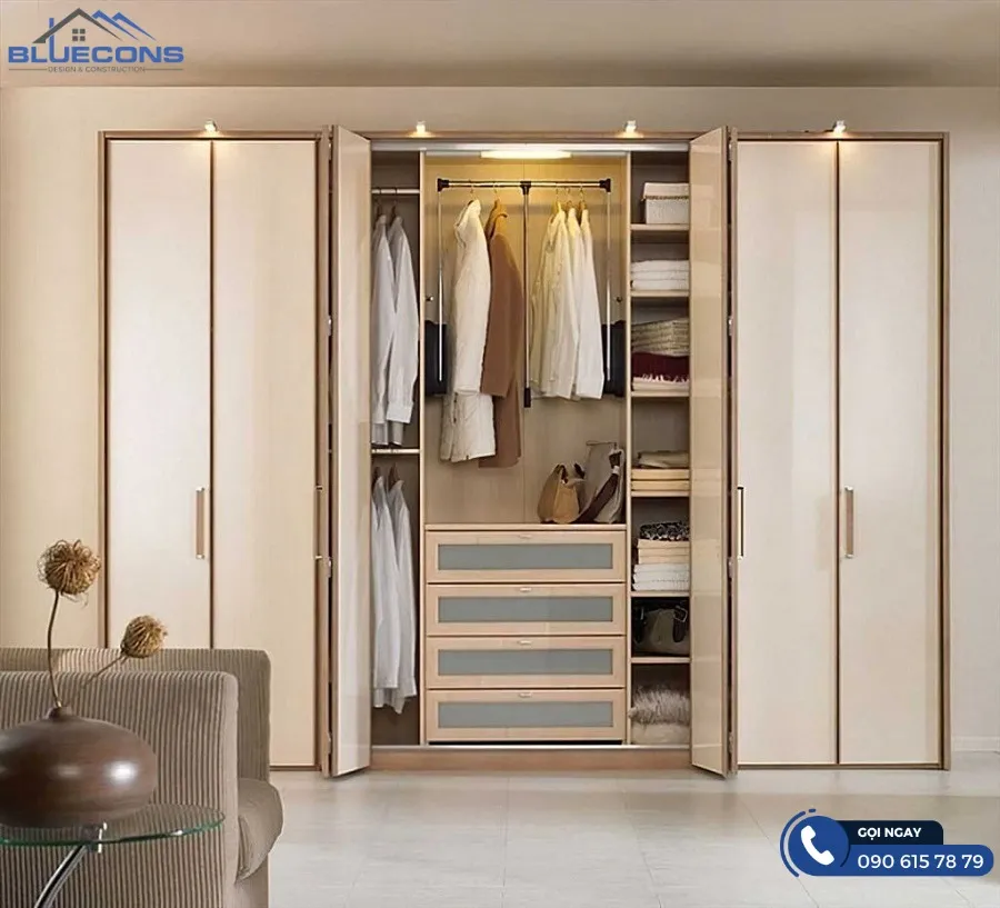Tủ quần áo bị mốc phải làm sao? 8 Thiết kế phòng chung cư đẹp
