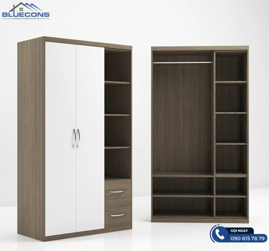 Tủ quần áo bị mốc phải làm sao? Nguyên nhân tủ quần áo bị mốc TQA014
