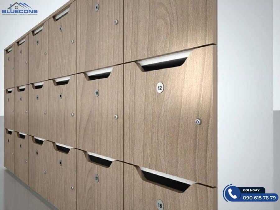 Tủ Locker gỗ cho khu công nghiệp 4 Chất lượng tủ cao cấp