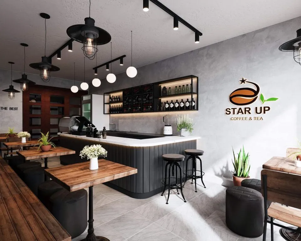 Quầy pha chế chữ l