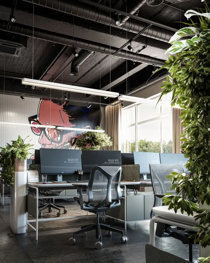 Mẫu thiết kế văn phòng làm việc hiện đại