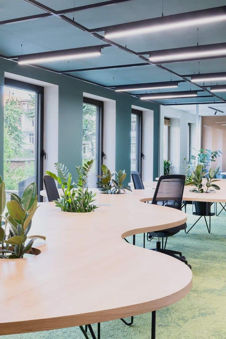 Mẫu thiết kế văn phòng làm việc hiện đại