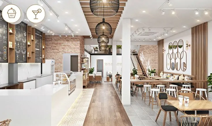 Giá thi công làm quán cafe trọn gói 2 Báo giá thi công quán cafe