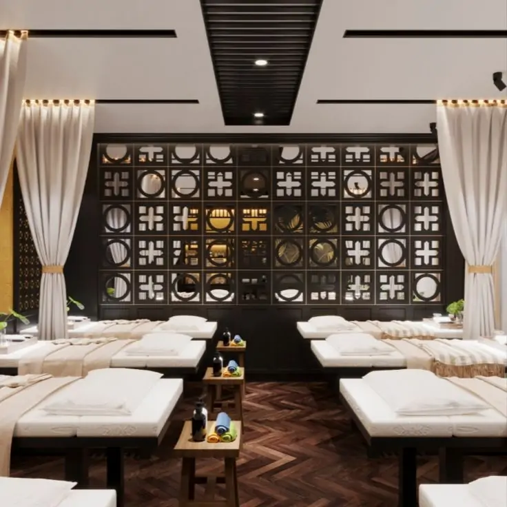 Thi công spa trọn gói 7 Báo giá thi công quán cafe