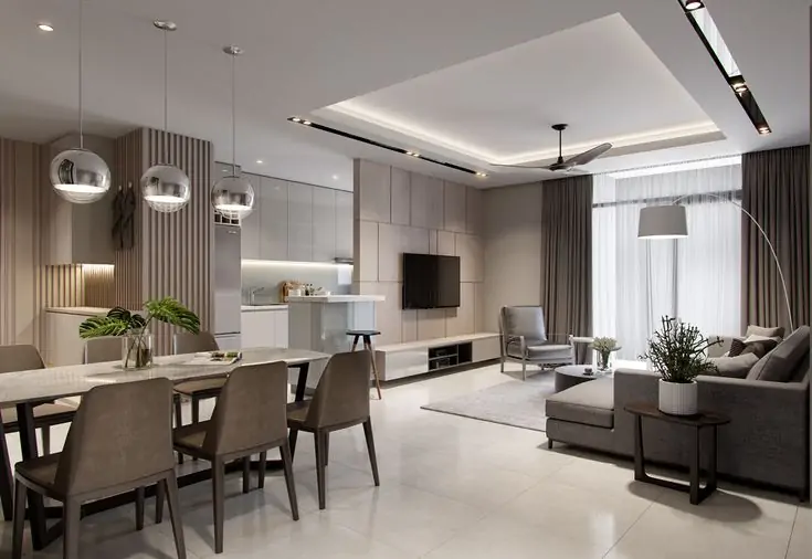 Mẫu thiết kế nội thất chung cư diện tích nhỏ 8 Thiết kế phòng chung cư đẹp