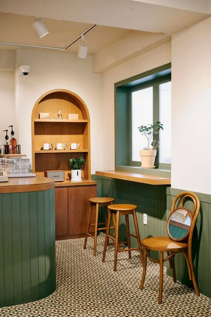 Thiết kế quán cafe nhỏ 12 Thi công nội thất chung cư gỗ công nghiệp