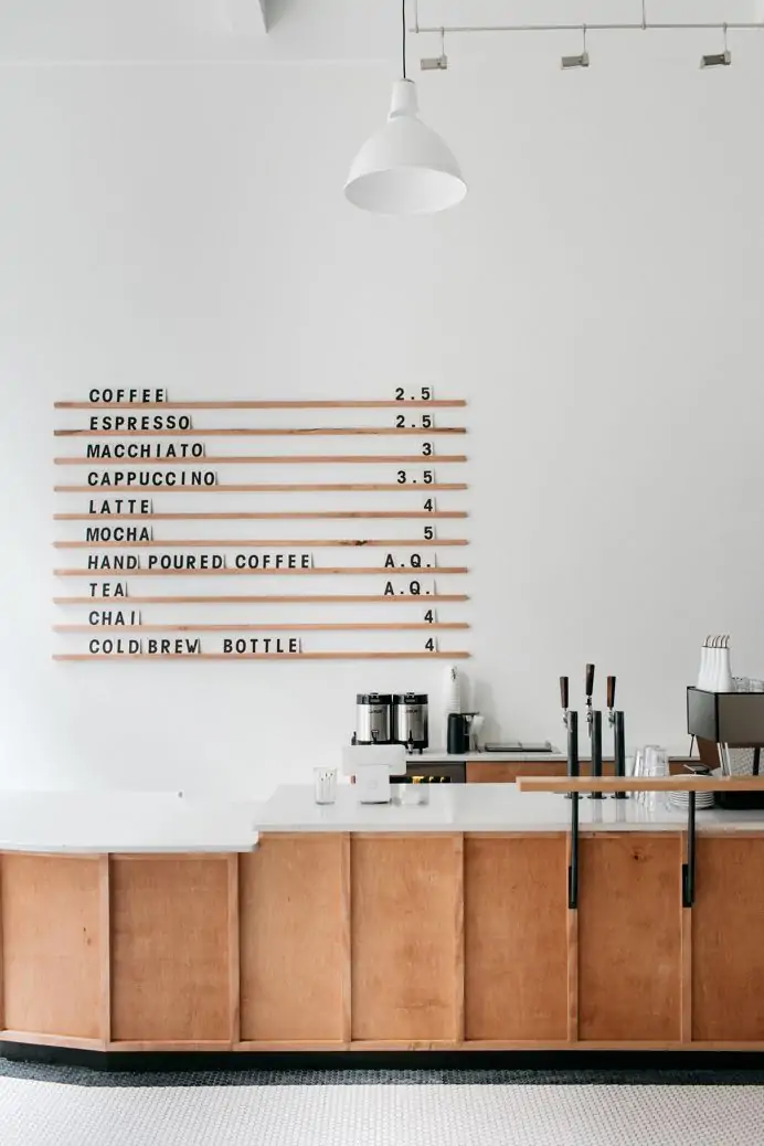 Thiết kế quầy cafe gỗ 2 Thi công nội thất chung cư gỗ công nghiệp