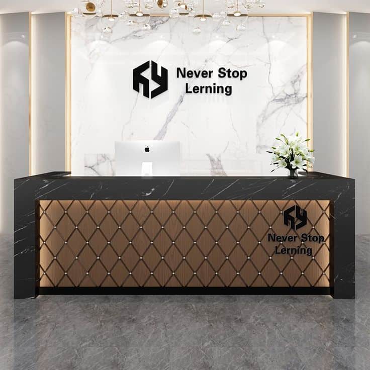Thiết kế quầy lễ tân chuyên nghiệp