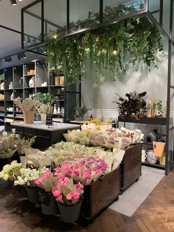 Thiết kế shop hoa hiện đại