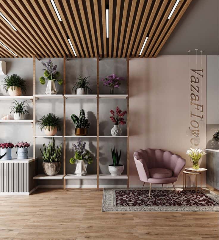 Thiết kế shop hoa hiện đại