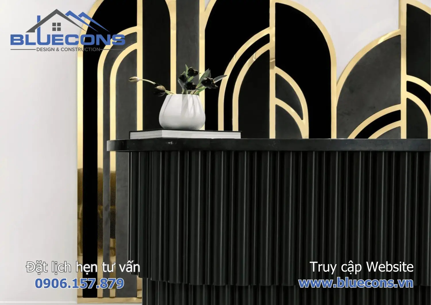 Mẫu Quầy lễ tân đẹp giá rẻ TPHCM