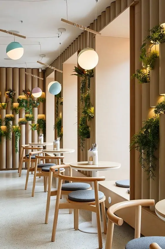 Thiết kế quán cafe mặt tiền 5m 2 Thiết kế quán cafe mặt tiền 5m