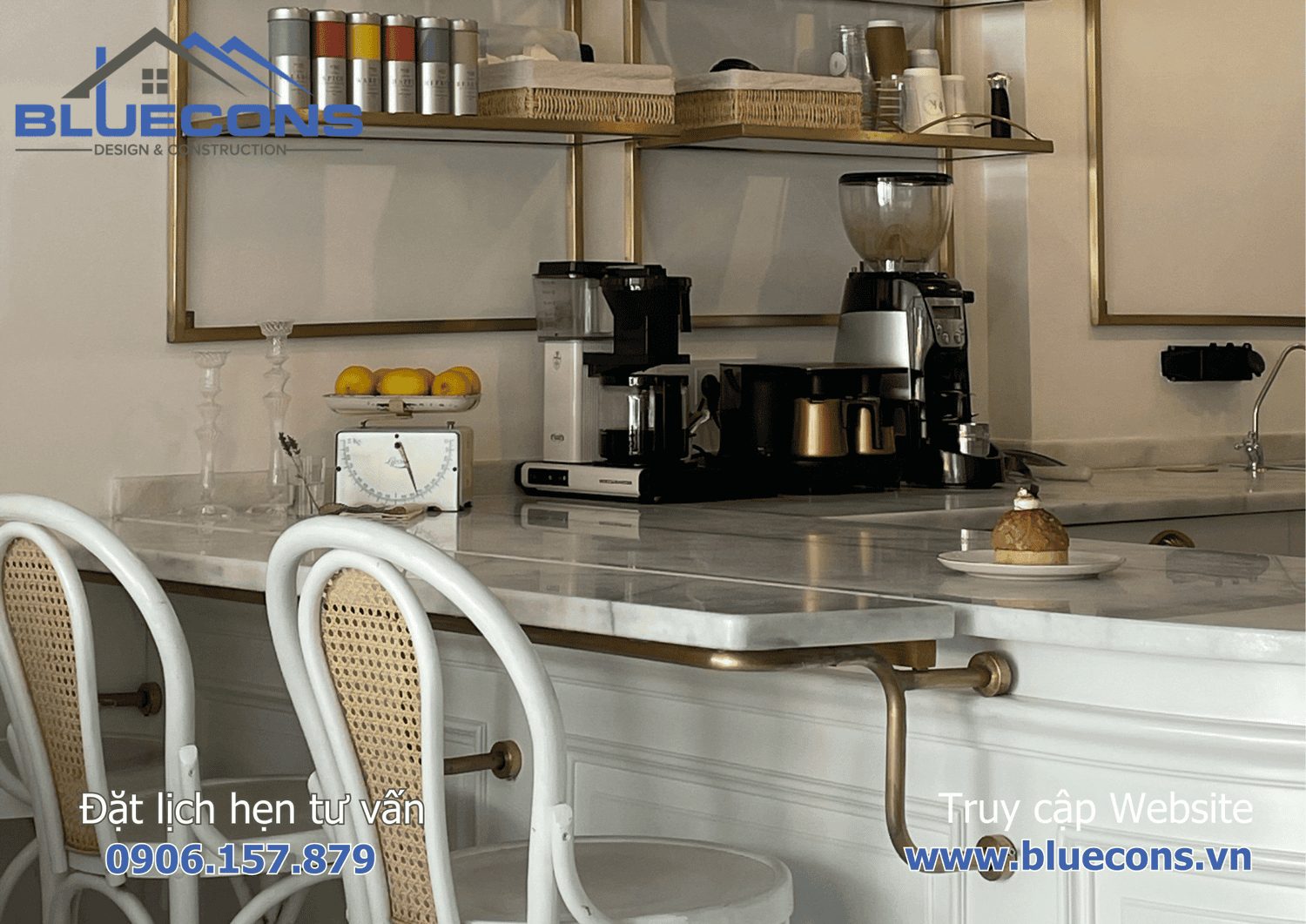 Quầy pha chế đơn giản 4 Quầy pha chế đơn giản