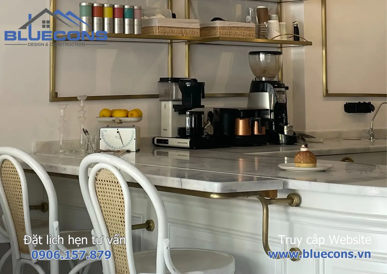 Quầy pha chế đơn giản 5 Quầy pha chế đơn giản