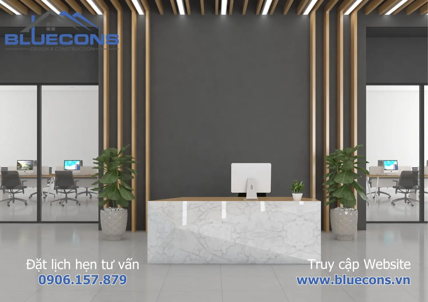 Bàn lễ tân đẹp, chuyên thiết kế thi công bàn lễ tân đẹp nhất 2024 4 Bàn lễ tân đẹp, chuyên thiết kế thi công bàn lễ tân đẹp nhất 2024
