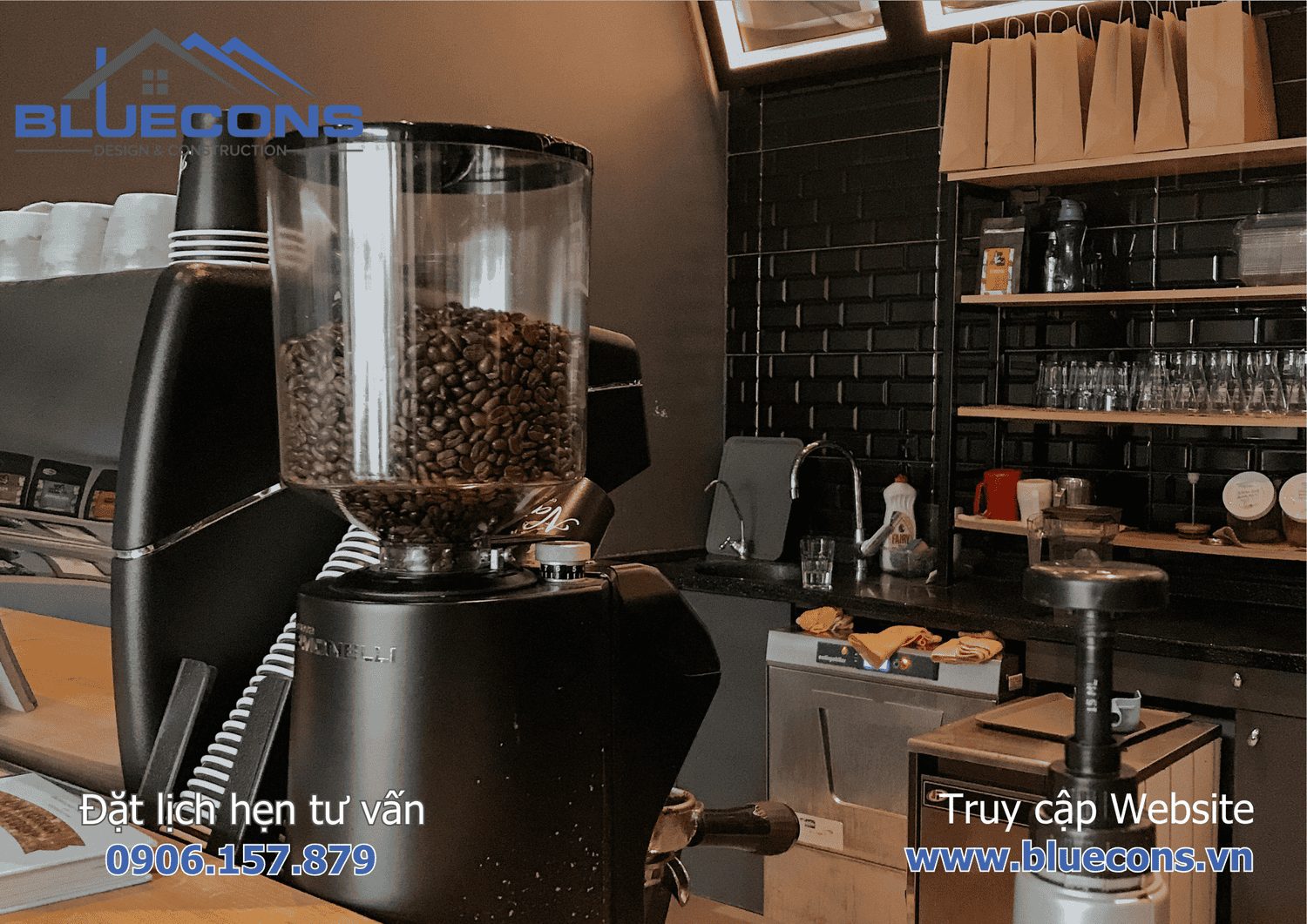 Mẫu quầy bar đẹp quán cafe 3 Mẫu quầy bar đẹp quán cafe