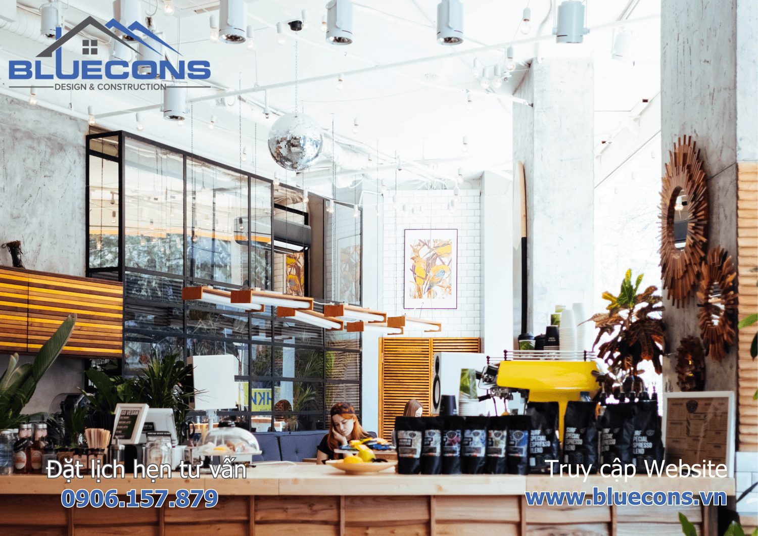 Mẫu quầy bar đẹp quán cafe 2 Mẫu quầy bar đẹp quán cafe