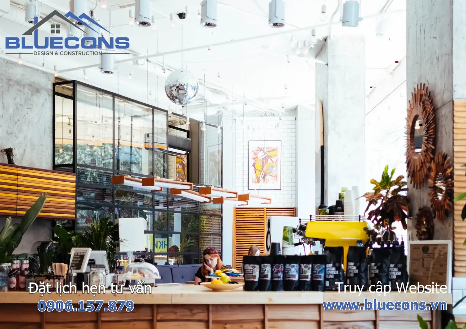 Mẫu quầy bar đẹp quán cafe 2 Mẫu quầy bar đẹp quán cafe