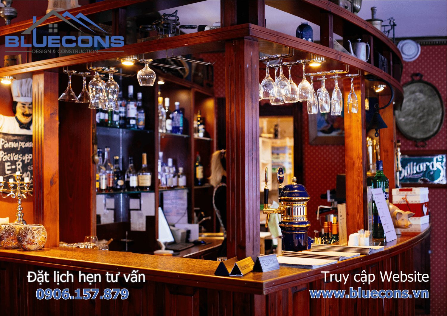 Mẫu quầy bar mini đẹp