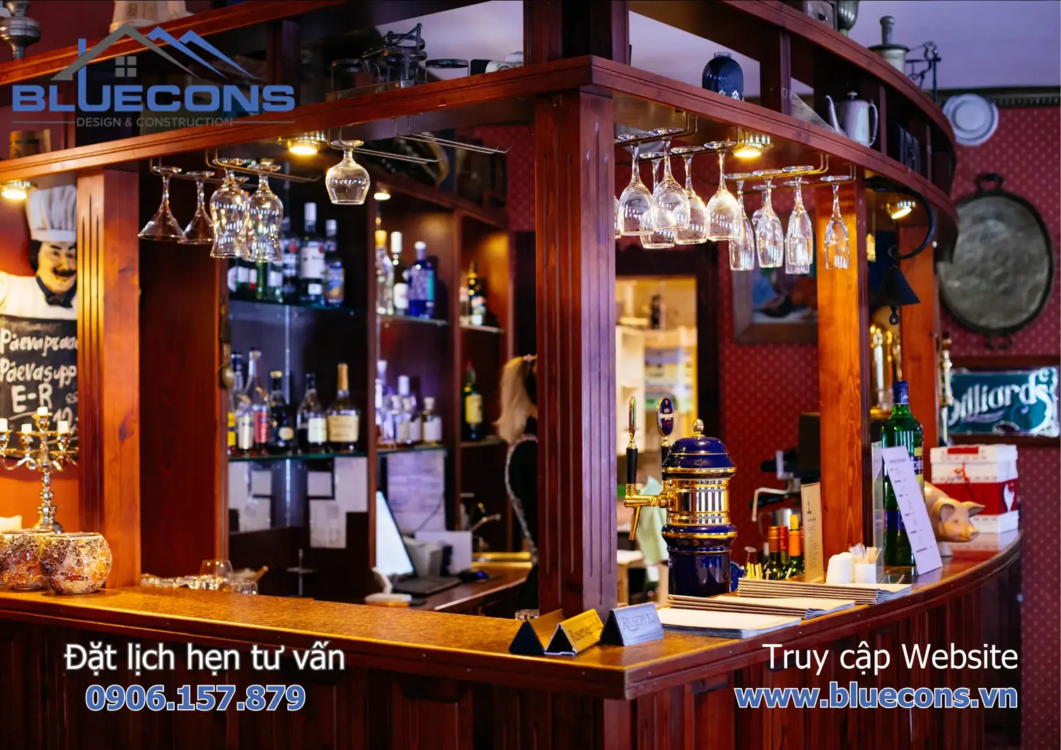 Mẫu quầy bar mini đẹp 3 Mẫu quầy bar mini đẹp
