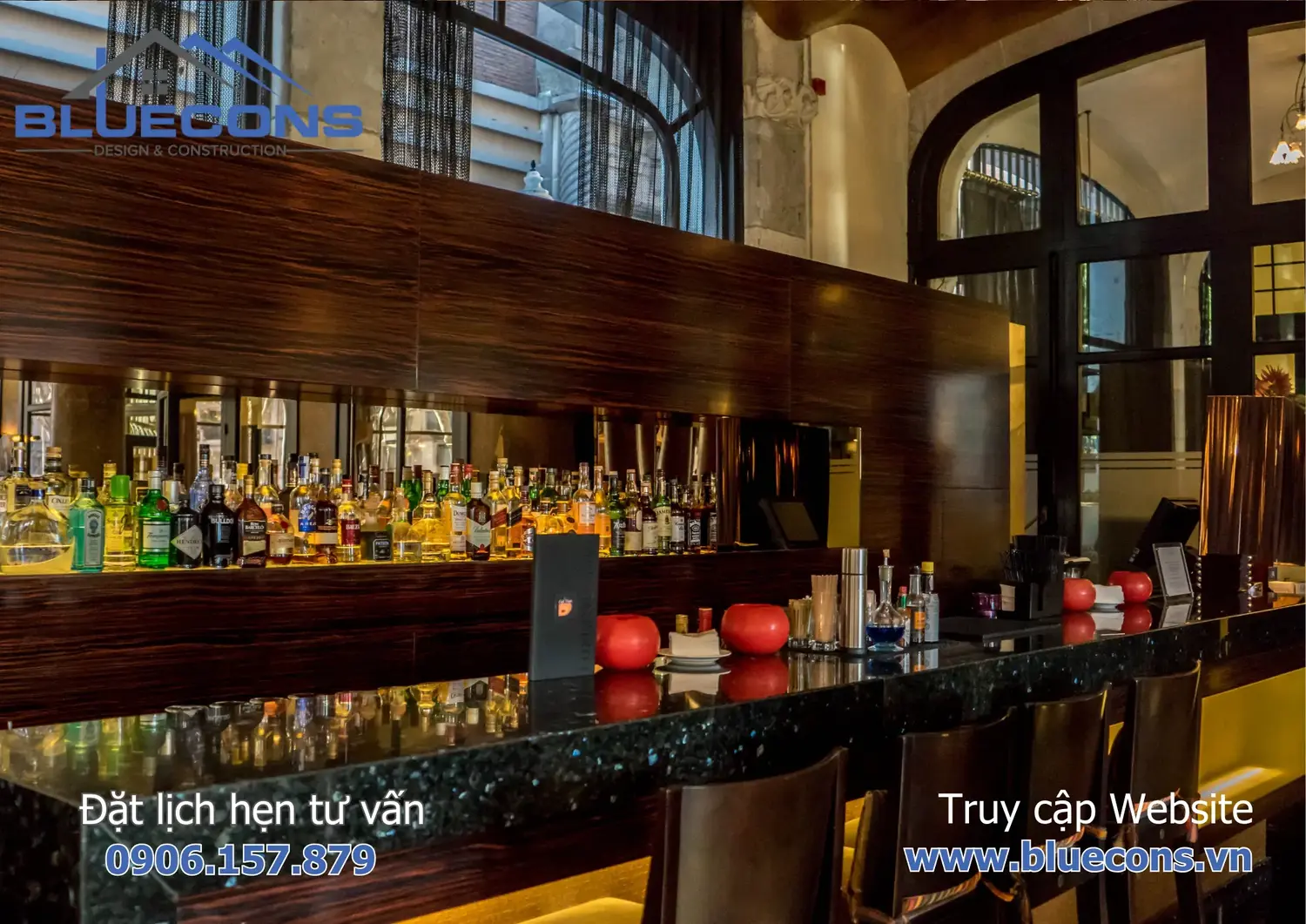 Quầy bar đẹp cho quán cafe