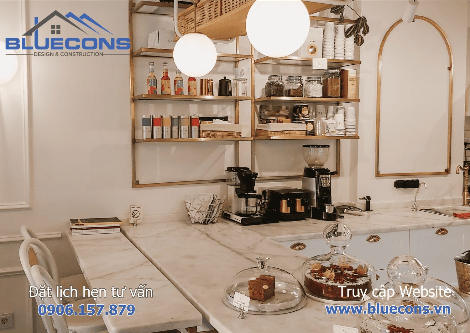 Quầy bar đẹp cho quán cafe