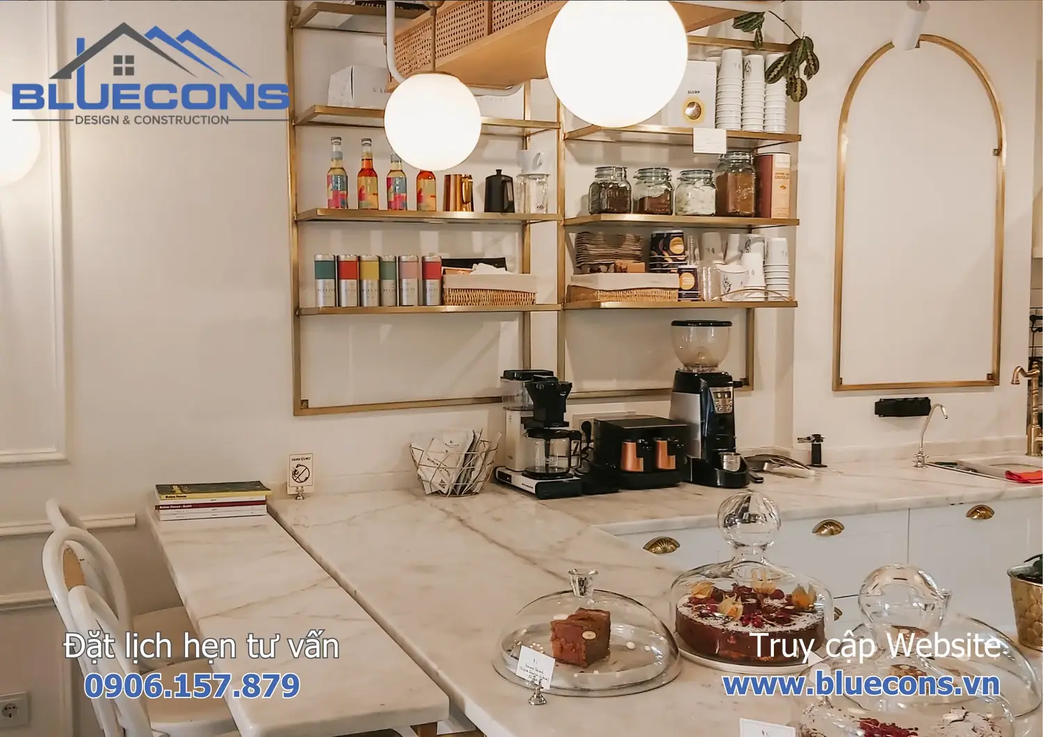 Quầy bar đẹp cho quán cafe