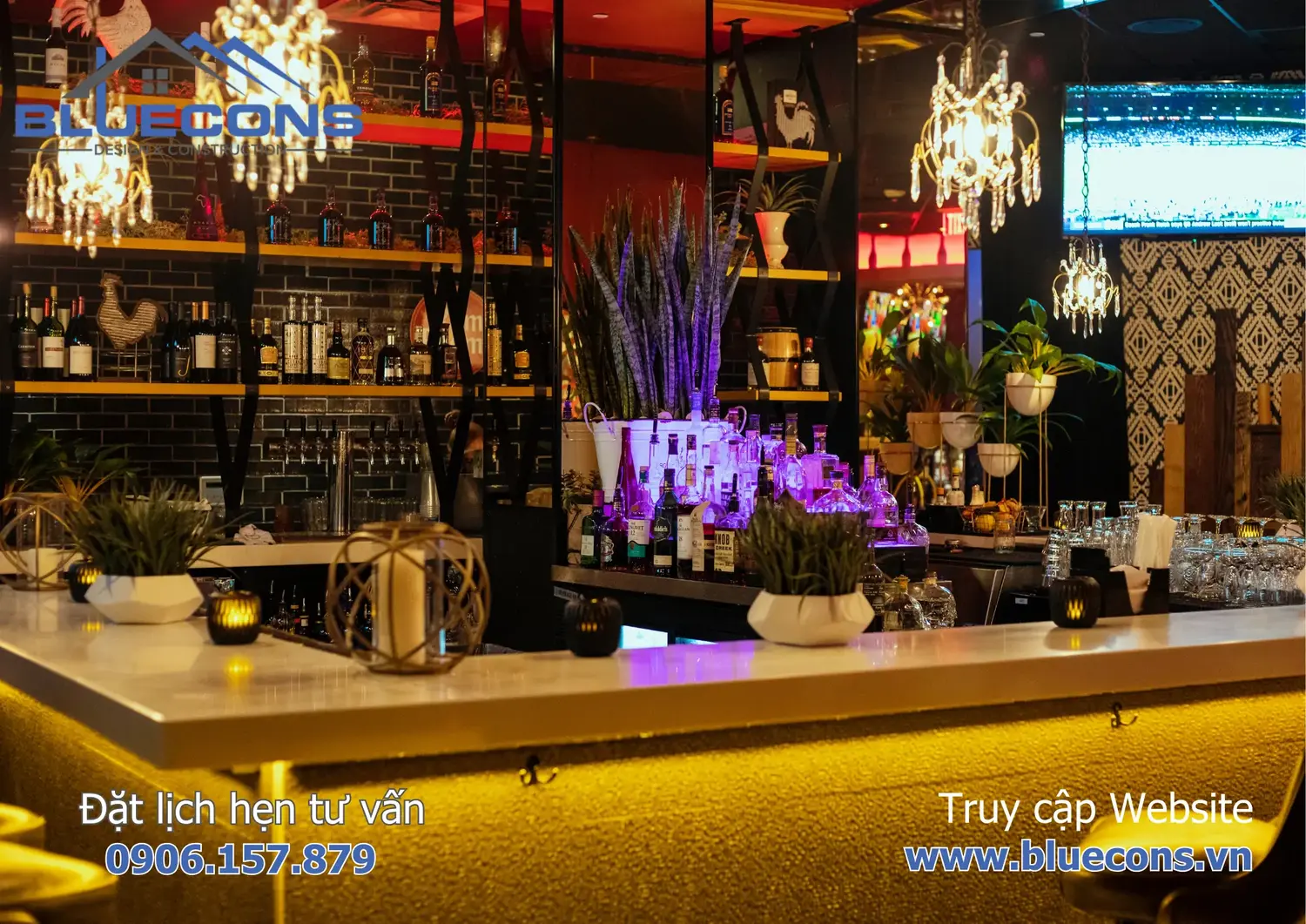 Quầy bar đẹp cho quán cafe