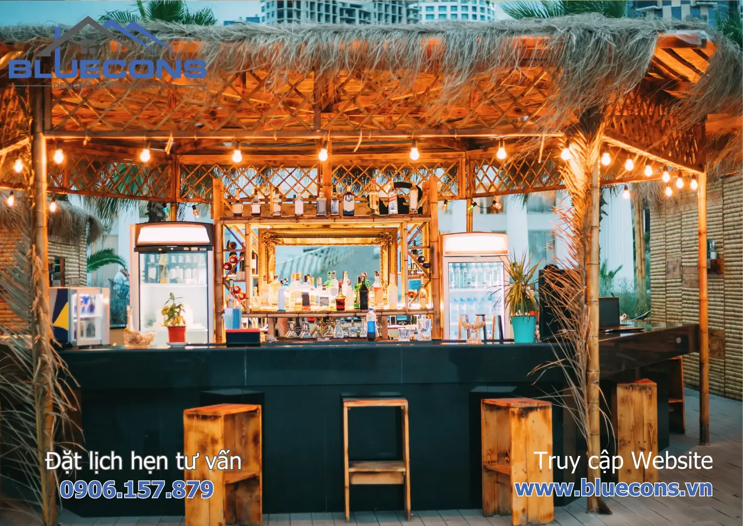 Quầy bar mini giá rẻ