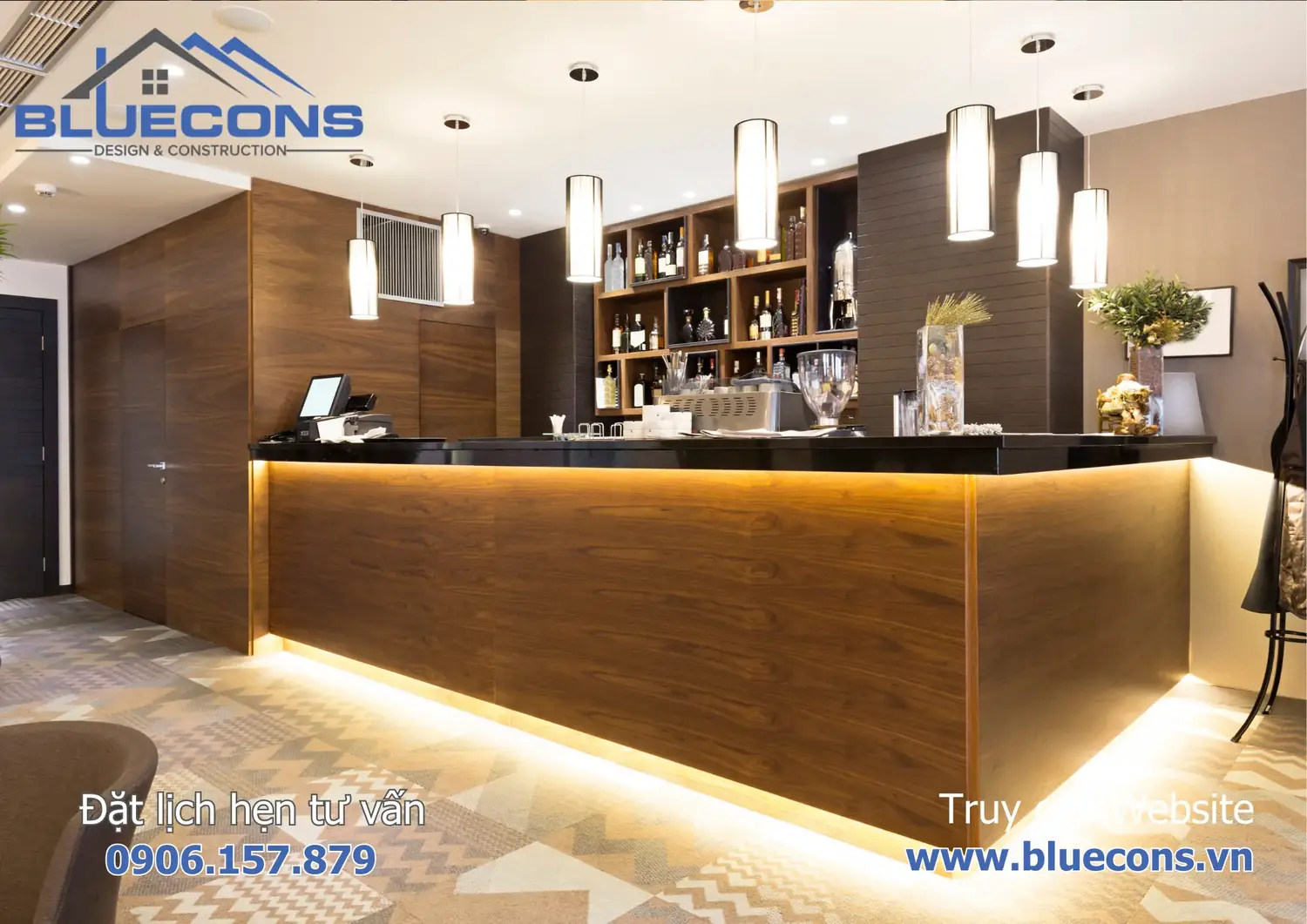 Quầy bar mini giá rẻ