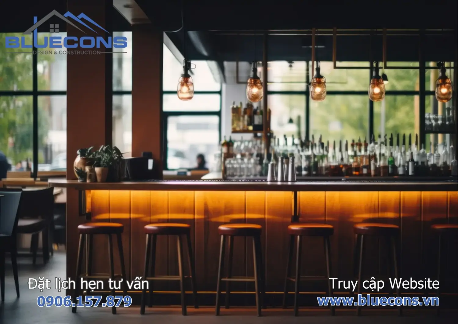 Quầy bar quán cà phê 5 Quầy bar quán cà phê